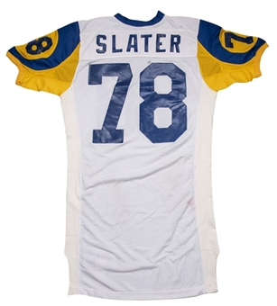 1980s Jackie Slater Game Used Los Angeles Rams Home Jersey